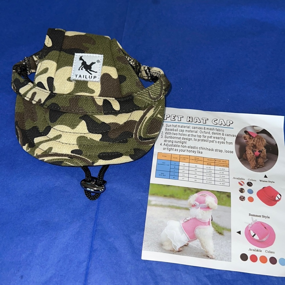 Pet hat cap size small